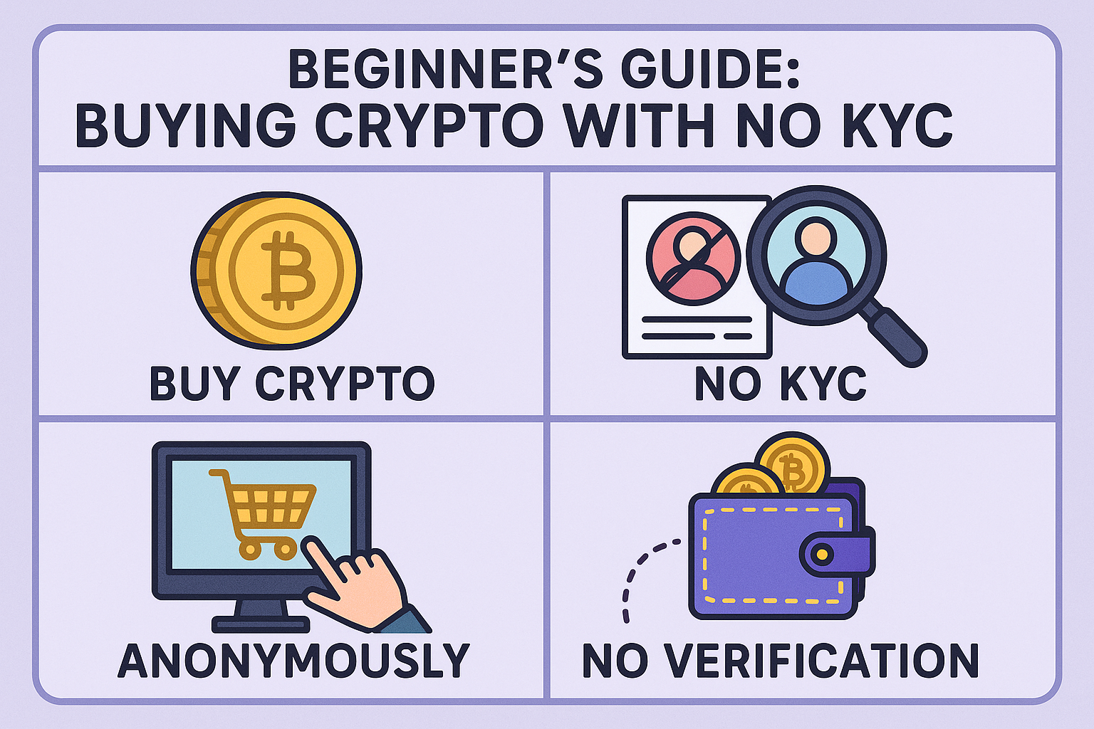 Beginner’s Guide: Buying Crypto with No KYC (Know Your Customer)