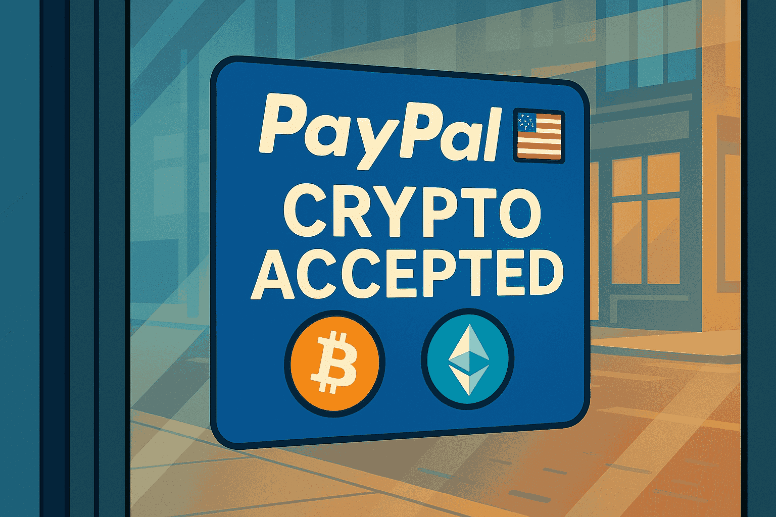 PayPal merchant crypto payment acceptance 2025