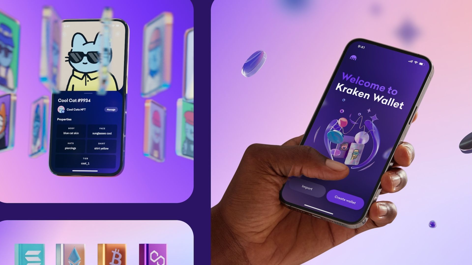 Coinbase Binance Kraken app screenshots 2025