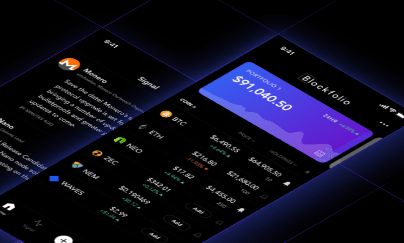 Blockfolio price alert notification