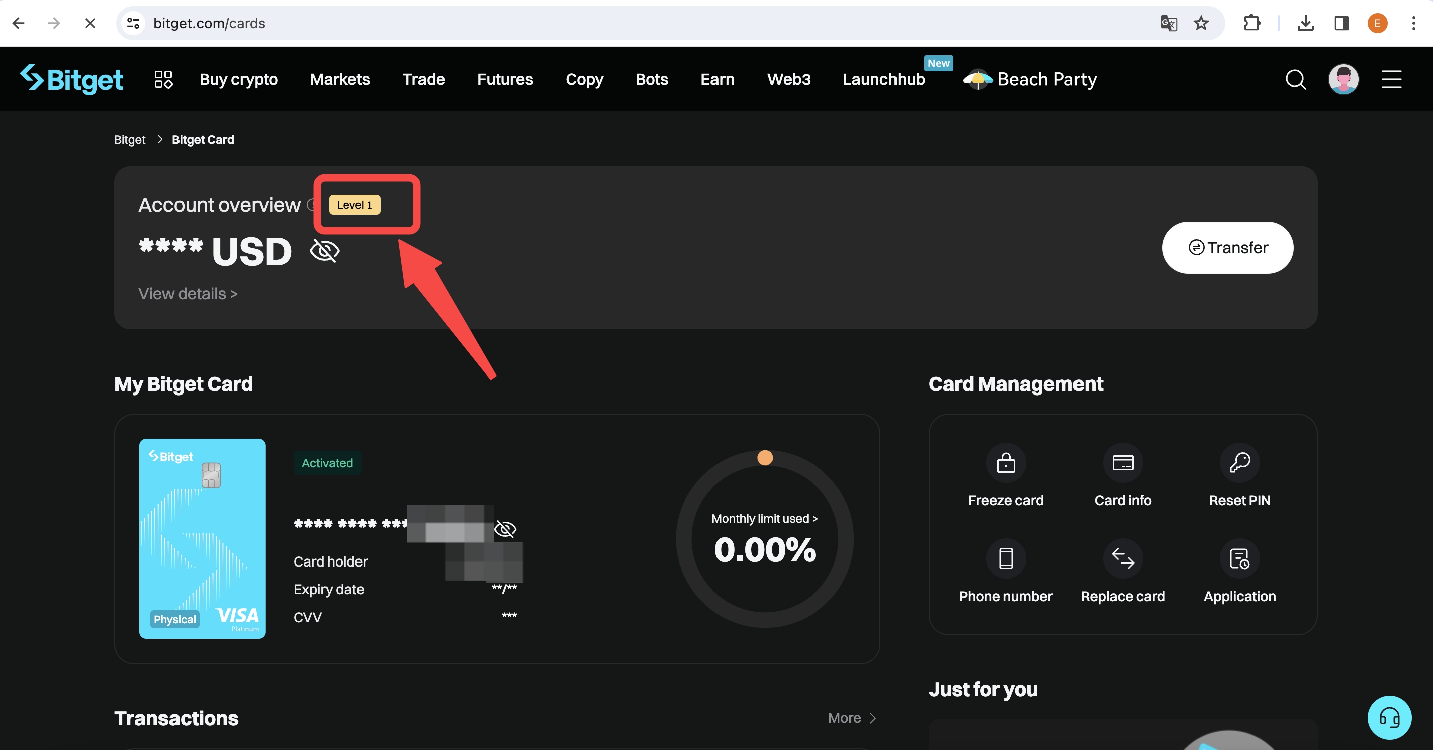 Bitget recurring buy Visa Mastercard payment