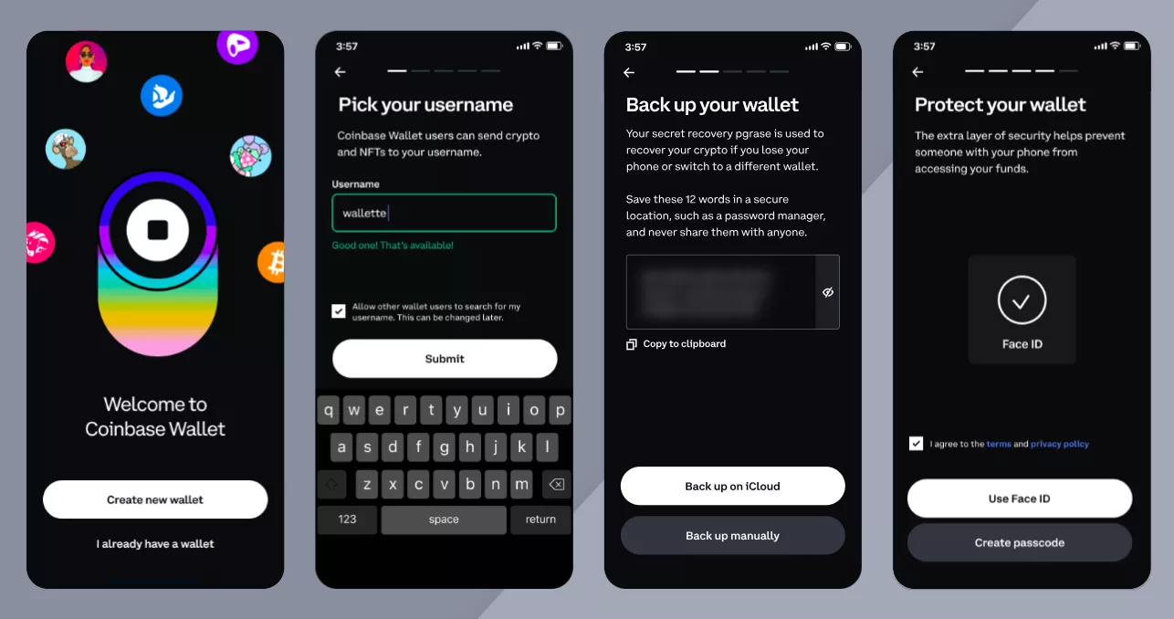 Coinbase exchange security interface