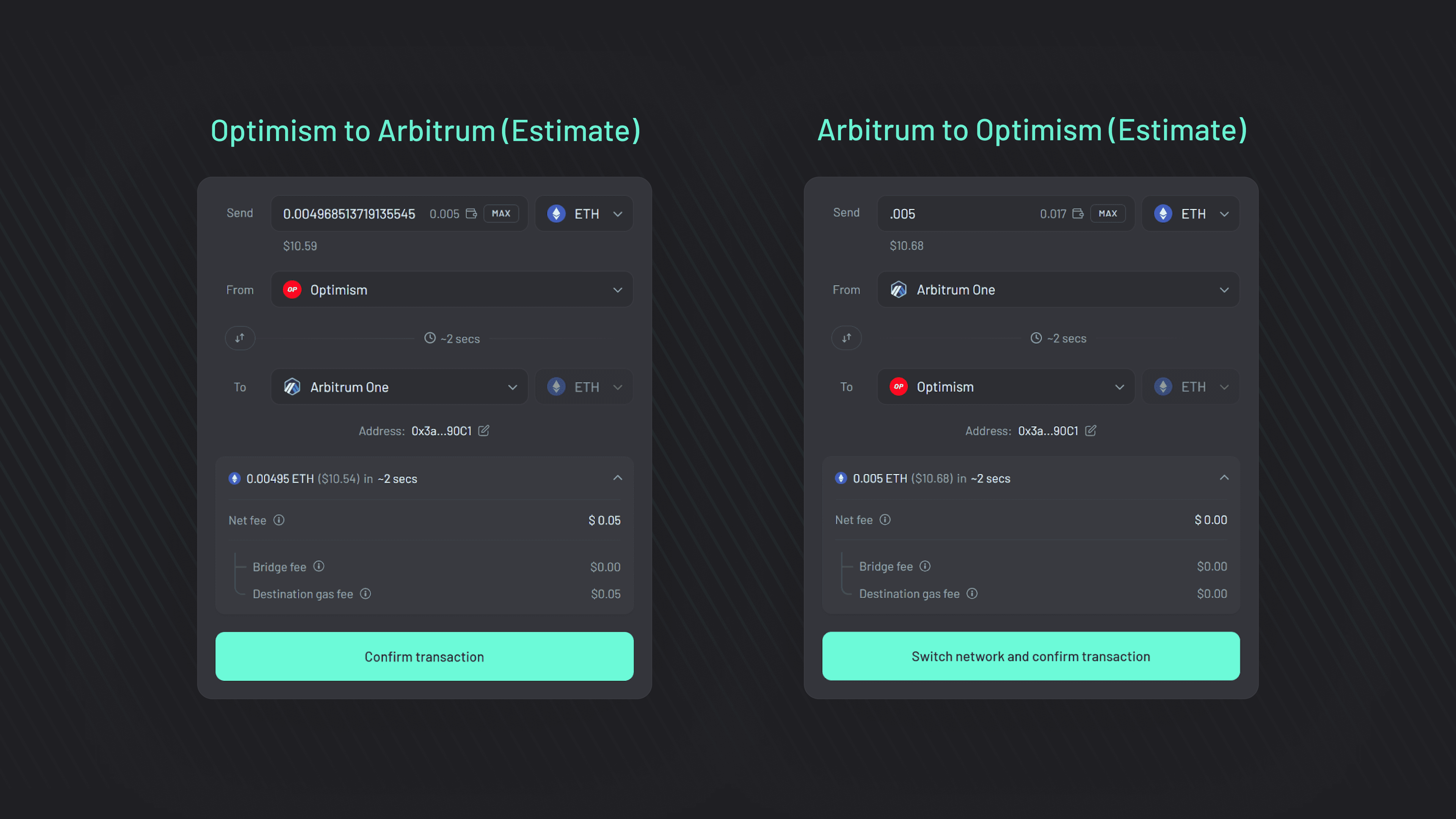 Arbitrum Layer 2 Ethereum interface