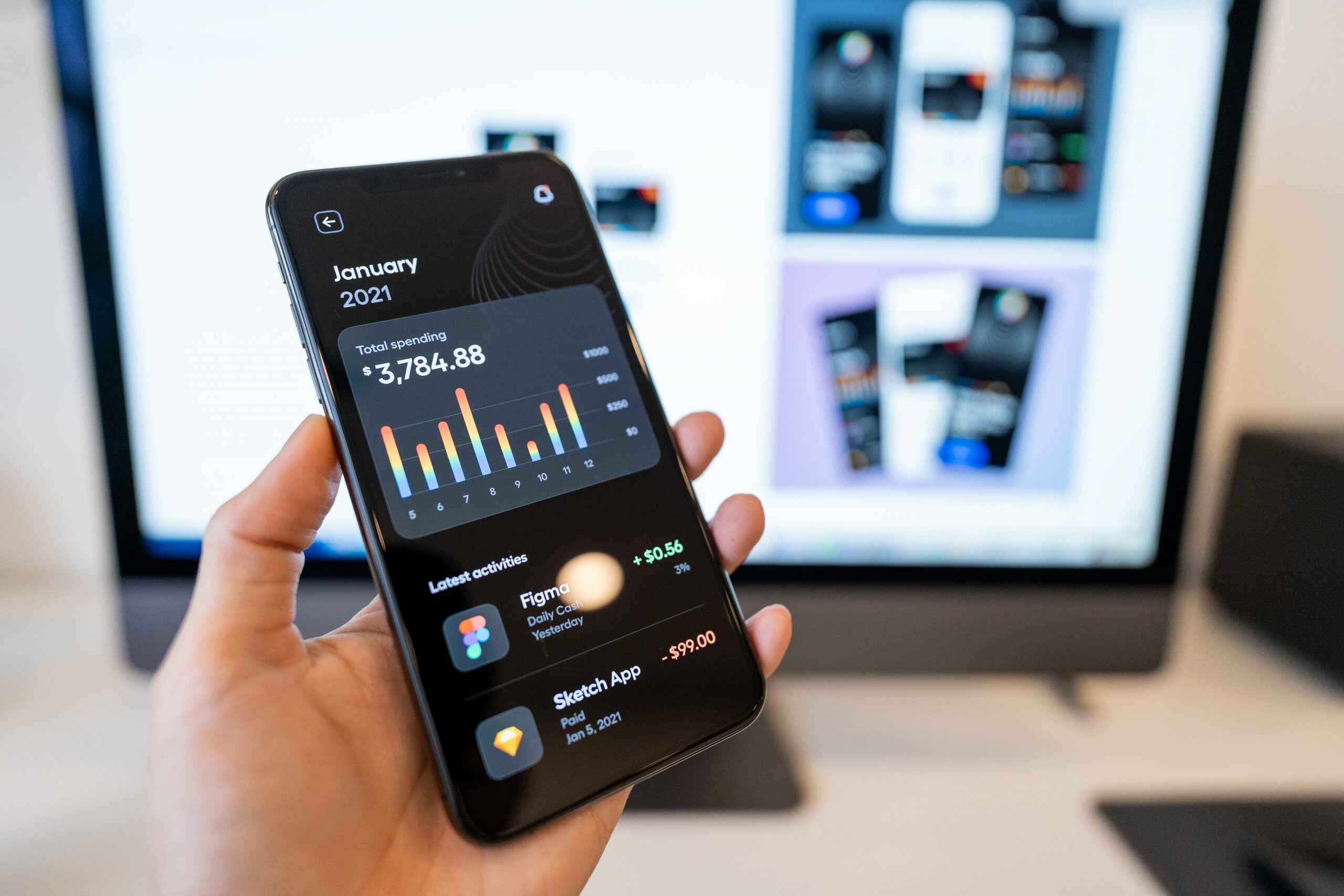 Bank of America mobile app crypto interface